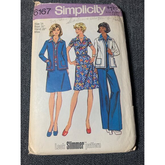 Simplicity Misses Top Skirt Pants Sewing Pattern sz 14 6167 - uncut - Picture 4 of 9